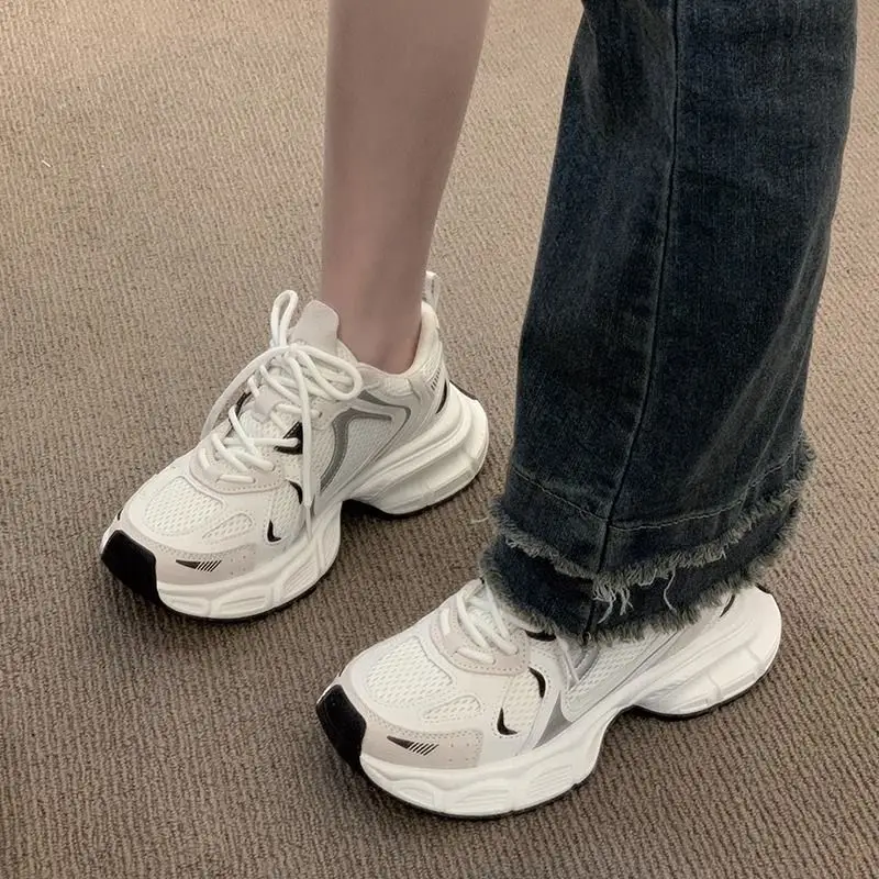 2025 Korean Style Women's Thick White Casual Shoes - Image 5
