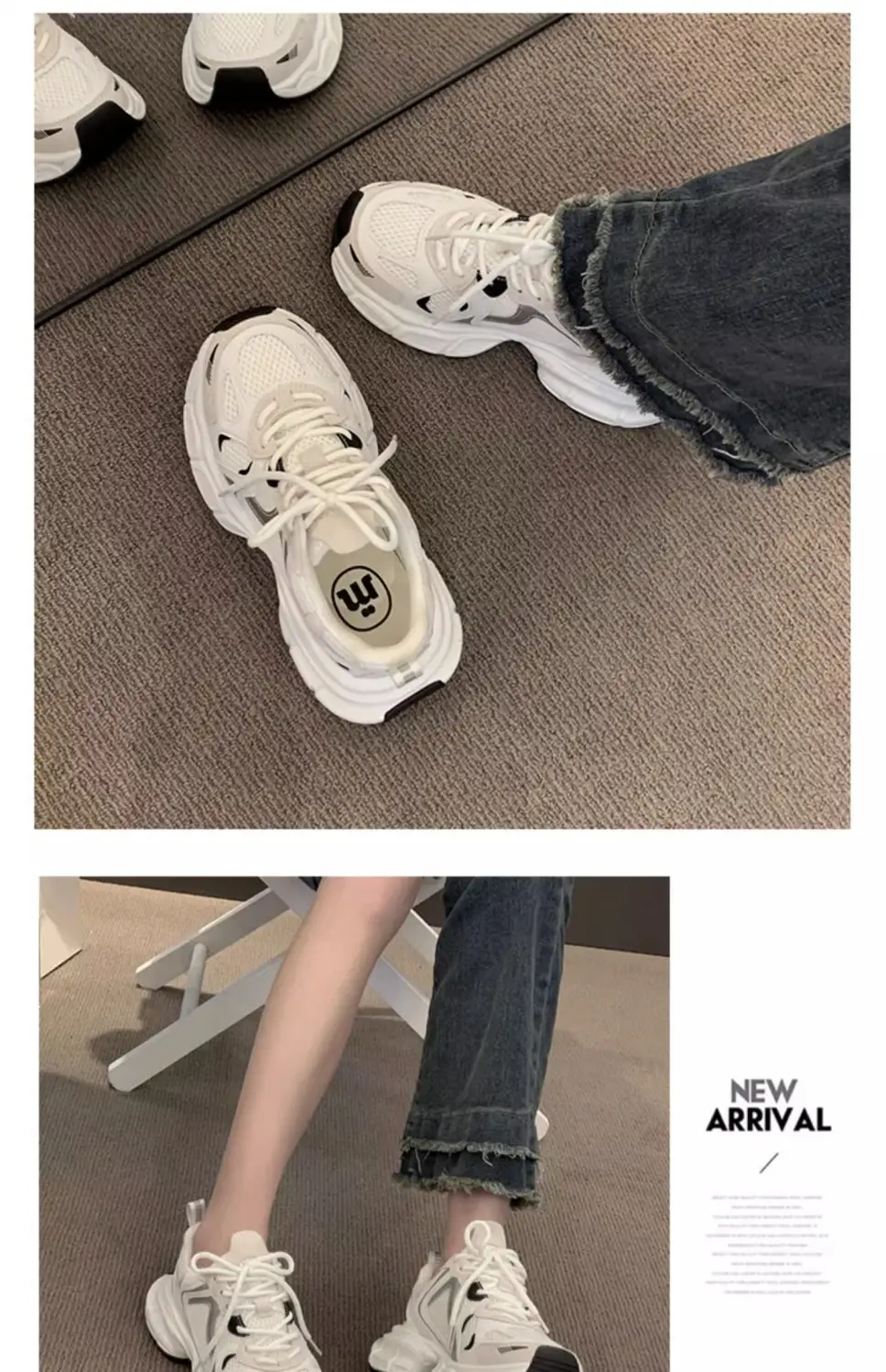 2025 Korean Style Women's Thick White Casual Shoes โ feature 10