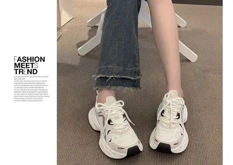 2025 Korean Style Women's Thick White Casual Shoes โ feature 12