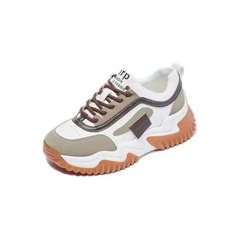 Mori style daddy shoes women's platform platform height increasing slimming Korean style fashionable western style casual sports high breathable women's shoes - Image 7