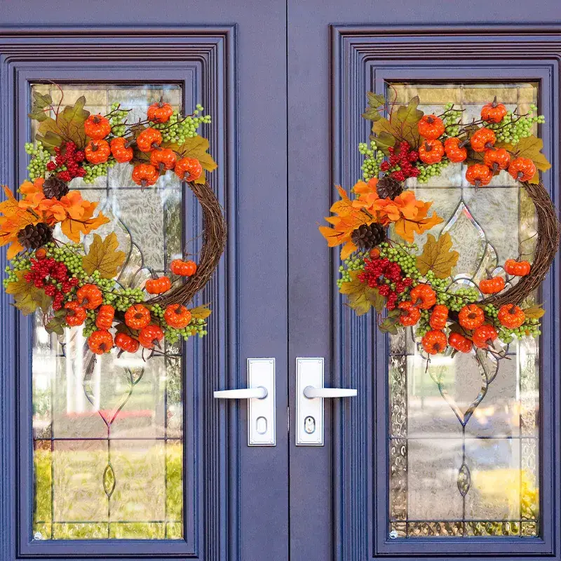 2023 Autumn Pumpkin Garland for Door Hanging - Image 3