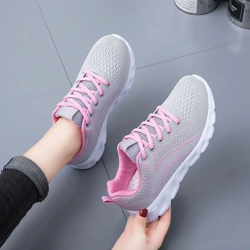 Autumn new women's sports casual shoes non-slip soft bottom all black work shoes mother shoes ultra-light kitchen shoes - Image 6