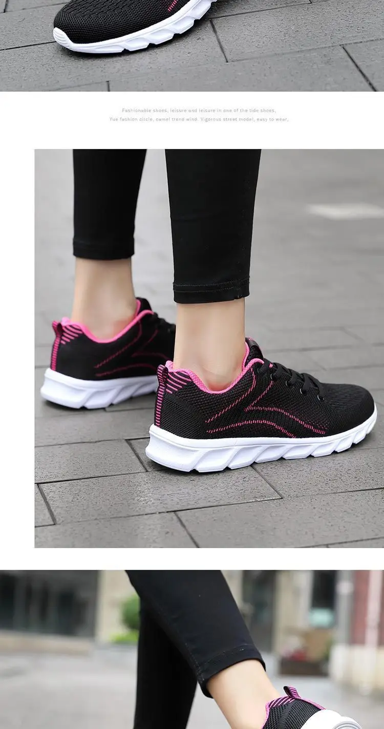 Autumn new women's sports casual shoes non-slip soft bottom all black work shoes mother shoes ultra-light kitchen shoes — feature 14