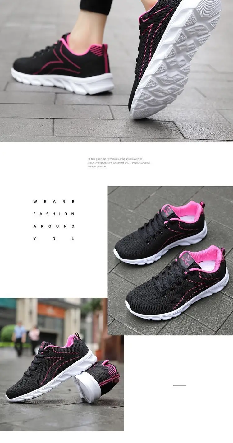 Autumn new women's sports casual shoes non-slip soft bottom all black work shoes mother shoes ultra-light kitchen shoes — feature 15