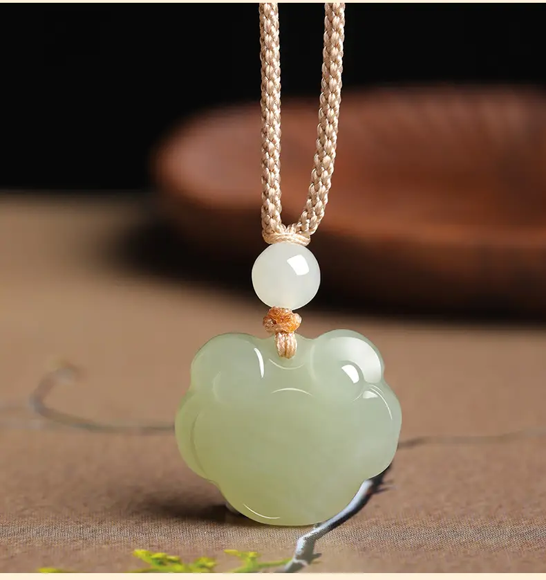Afghan Jade Ping An Ruyi Lock Pendant for Boys Girls — feature 6