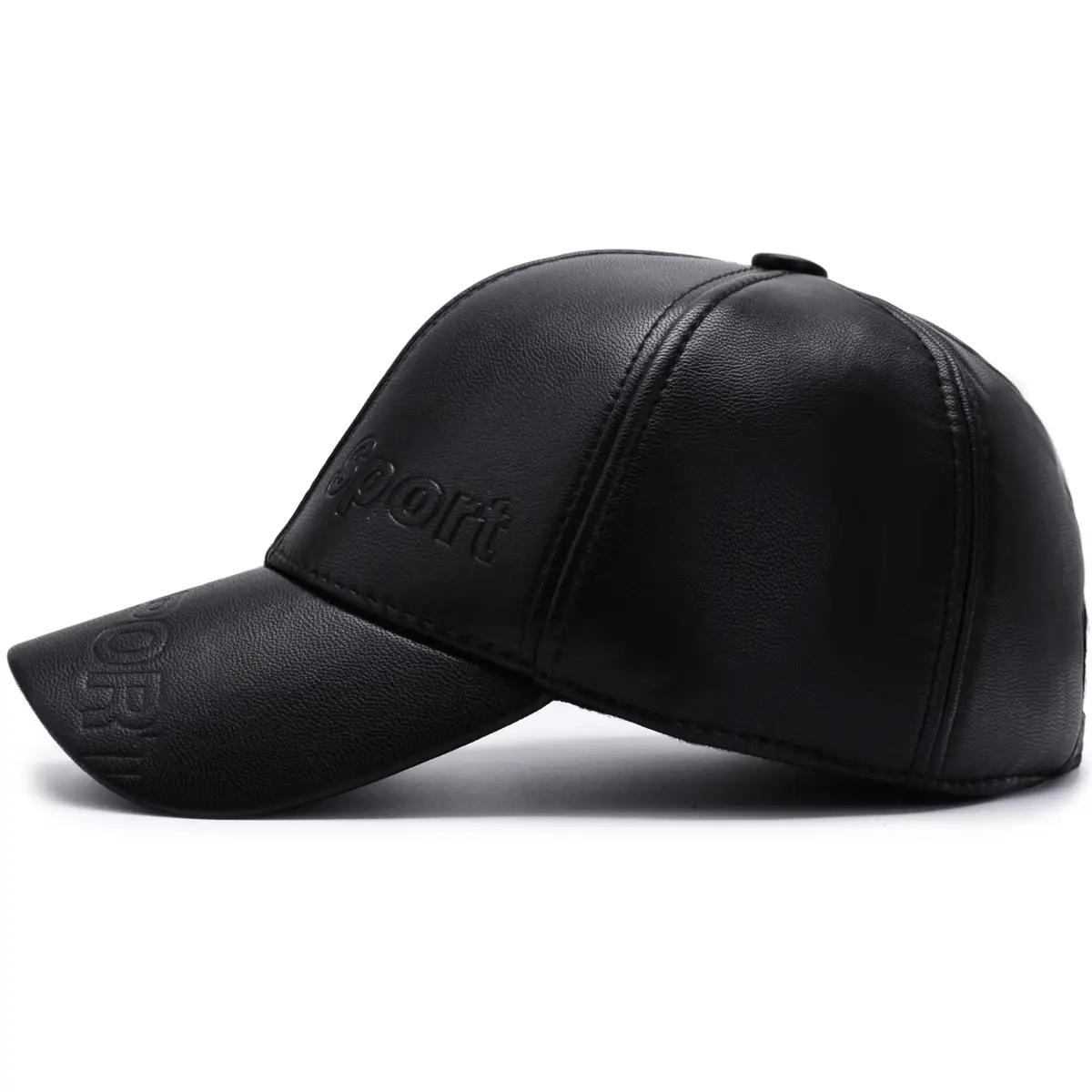 Men's Black Fleece Cycling Cap Winter Sport Cap