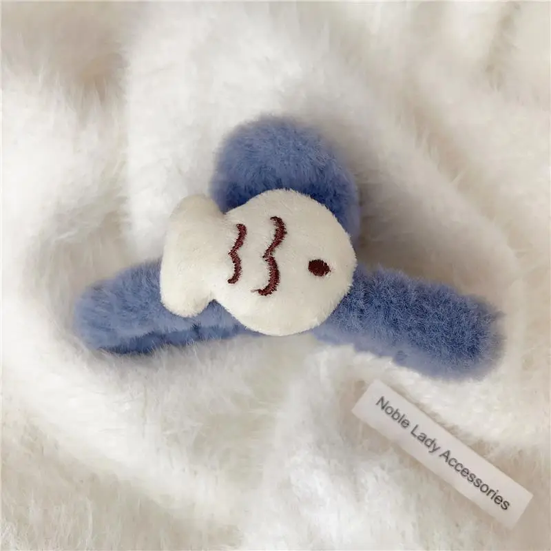 Cute Panda Plush Hairpin for Women Autumn Winter - Image 3