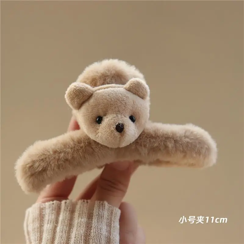 Cute Panda Plush Hairpin for Women Autumn Winter - Image 9