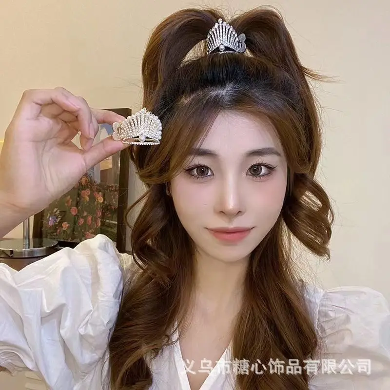 High-Grade Full Diamond Crown Hairpin Clips for Women - Image 7