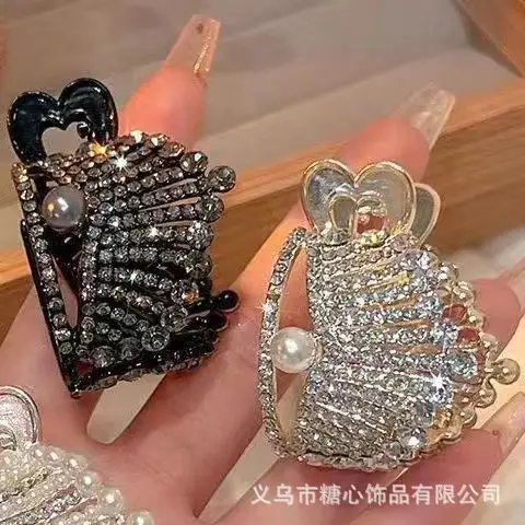 High-Grade Full Diamond Crown Hairpin Clips for Women — feature 13
