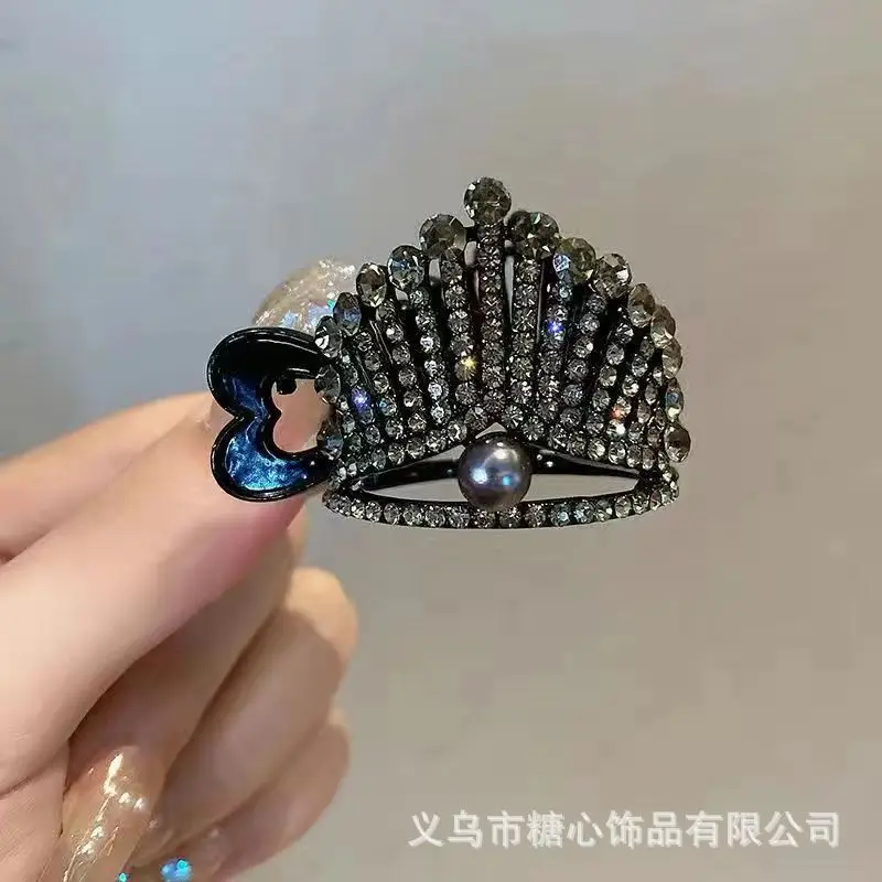 High-Grade Full Diamond Crown Hairpin Clips for Women — feature 14