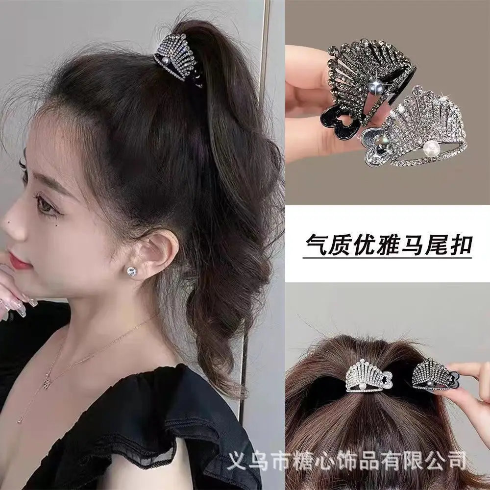 High-Grade Full Diamond Crown Hairpin Clips for Women — feature 7