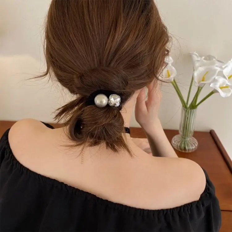 Pearl Hair Pony with High Elastic Band - Image 4