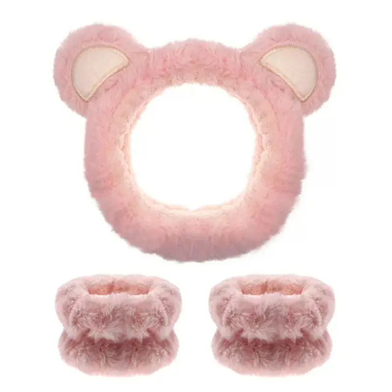 Plush Bear Ears Wrist Strap for Women - Image 6