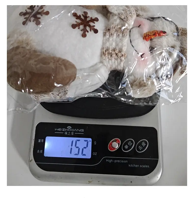 Christmas Snowman Doll Warm Brown Knitted Rudolph Ornament — feature 14