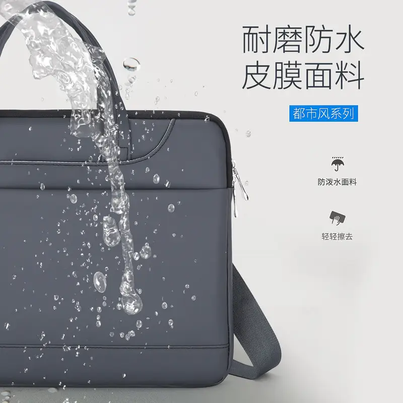 Black Business Laptop Bag for Men Women Large Capacity - Image 9