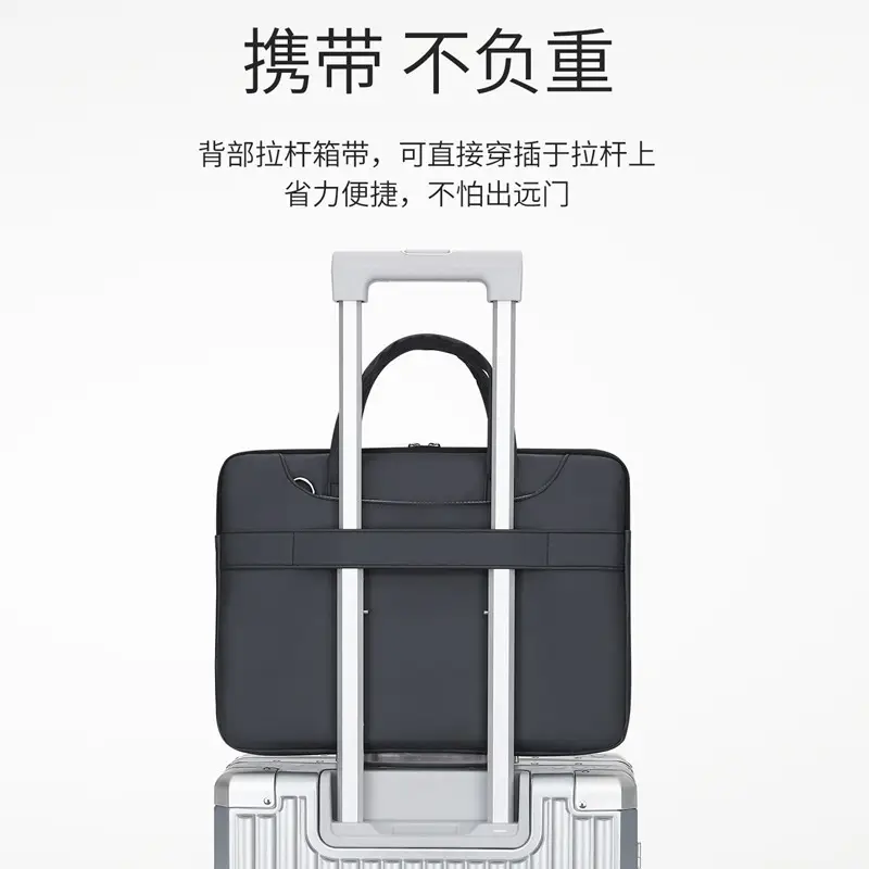 Black Business Laptop Bag for Men Women Large Capacity - Image 11