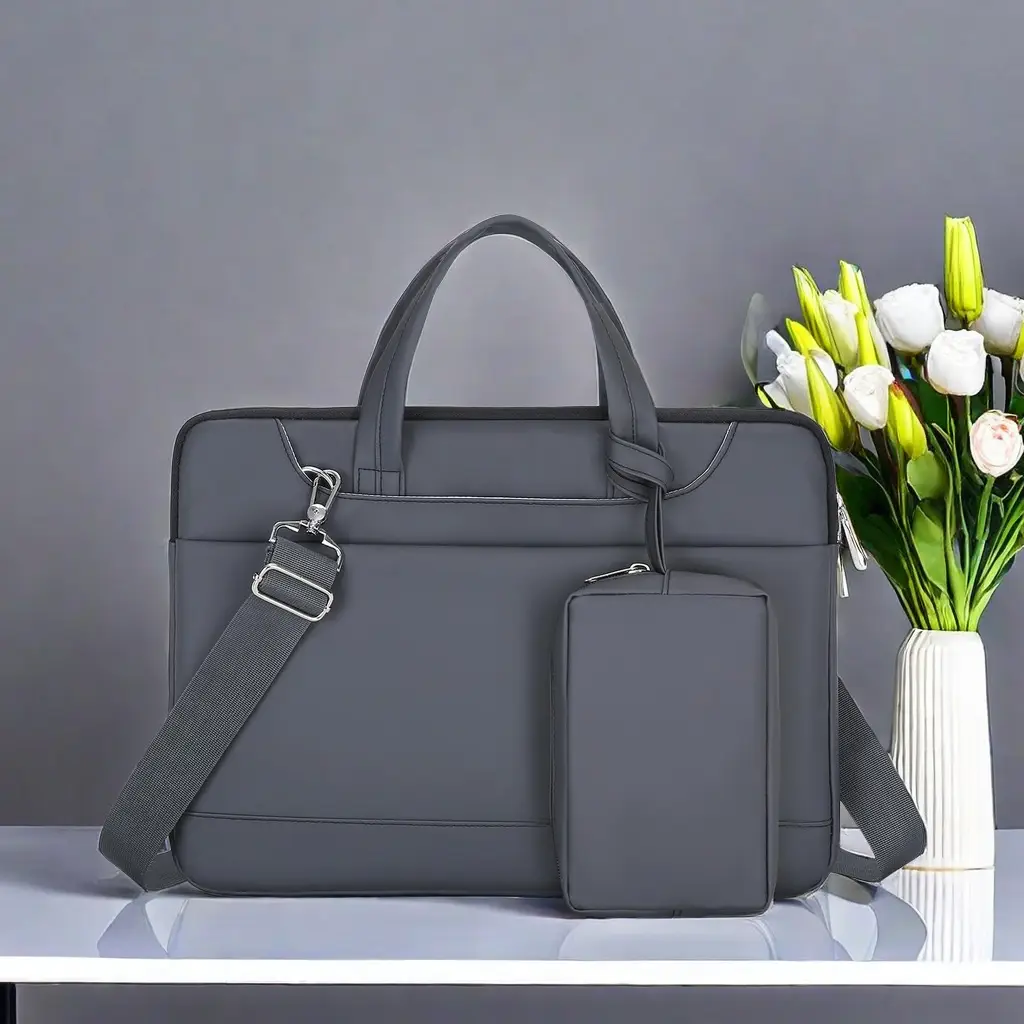 Black Business Laptop Bag for Men Women Large Capacity - Image 6