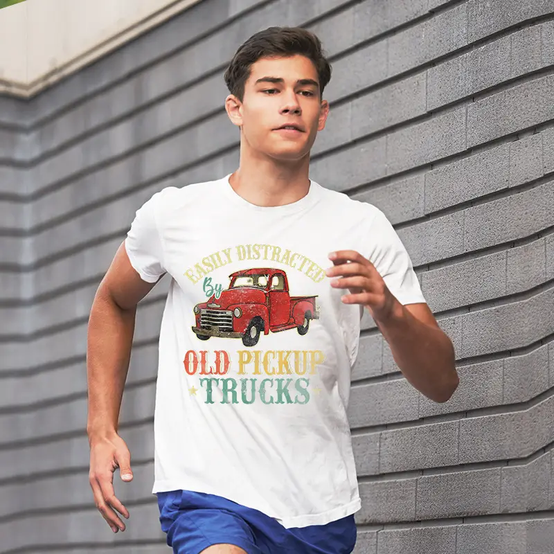 Pink Short Sleeve Men's T-Shirt 140g - Image 18
