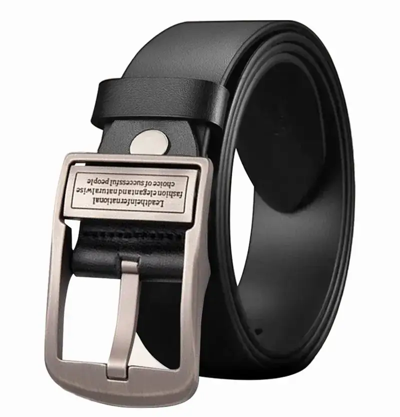 Black matte silver buckle