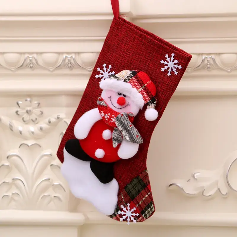 Christmas Santa Socks Red Green 16x13cm - Image 22