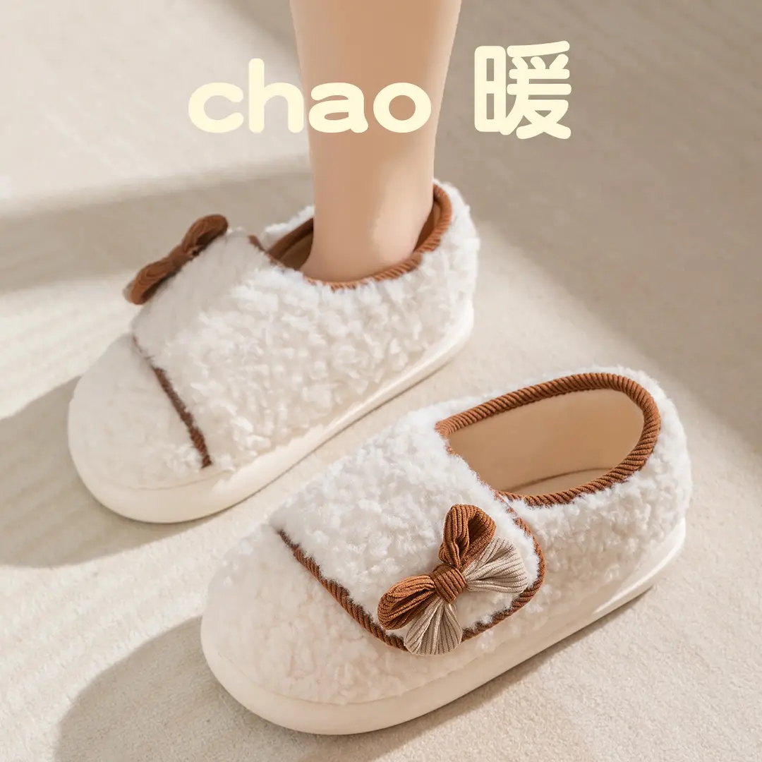 Non-Slip Postpartum Shoes for Autumn and Winter, Thick-Soled, Closed-Back, 2026 New Model, October Maternity Home Cotton Slippers for Women - Image 5