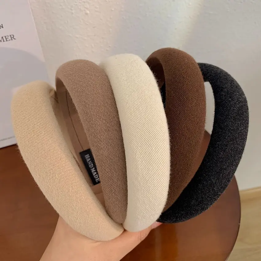 Brown Velvet Skull Top Headband for Women