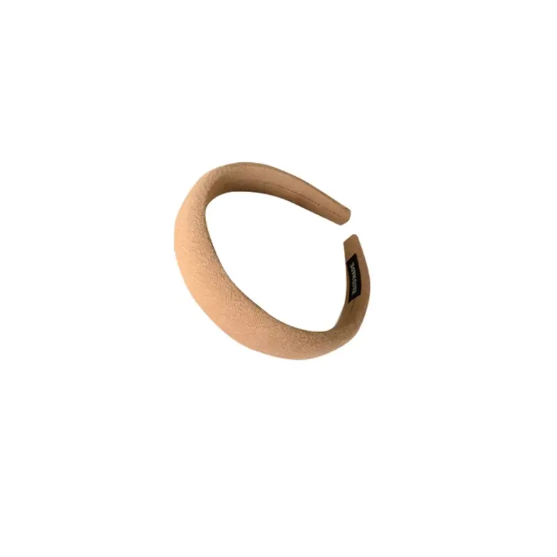 Brown Velvet Skull Top Headband for Women