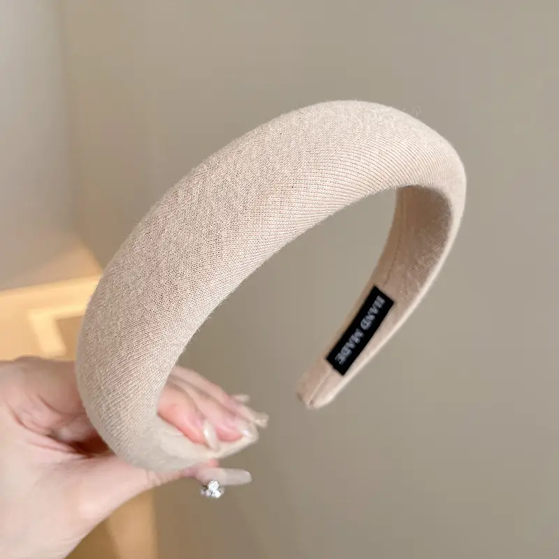 Brown Velvet Skull Top Headband for Women