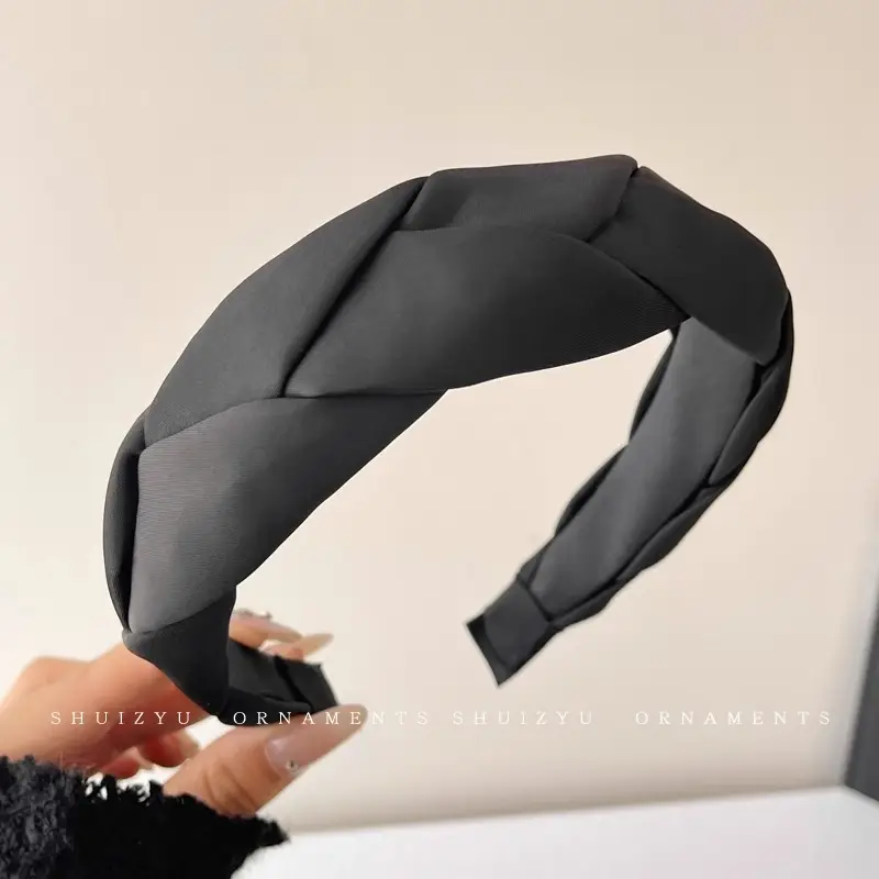 Brown Velvet Skull Top Headband for Women