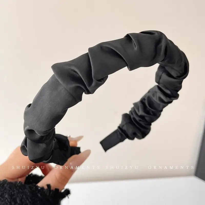 Brown Velvet Skull Top Headband for Women