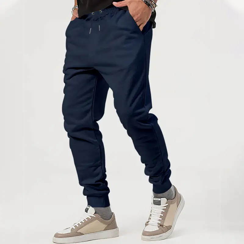 Men's Black Jogger Pants with Drawstring Waist — feature 16