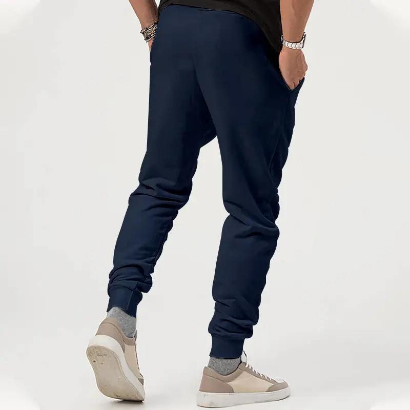 Men's Black Jogger Pants with Drawstring Waist — feature 18
