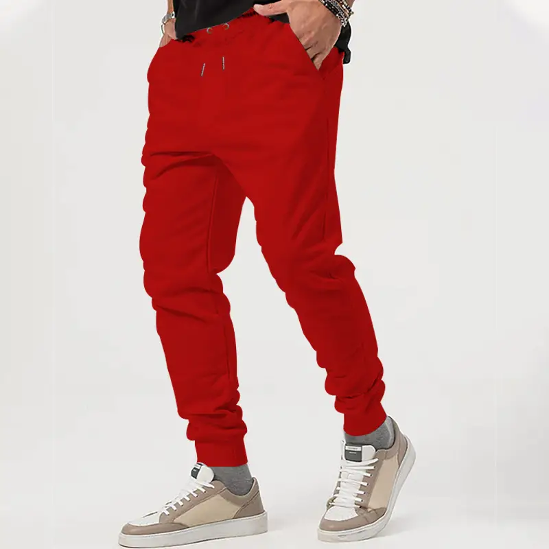 Men's Black Jogger Pants with Drawstring Waist — feature 19