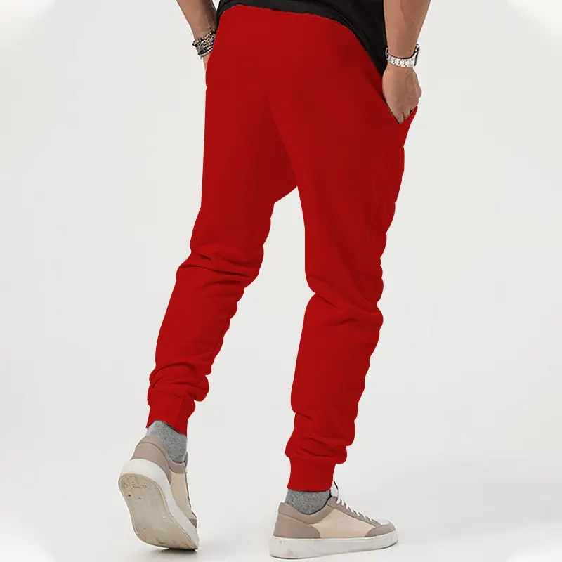 Men's Black Jogger Pants with Drawstring Waist — feature 21
