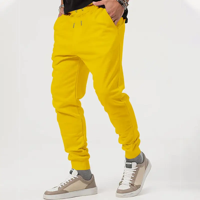 Men's Black Jogger Pants with Drawstring Waist — feature 22