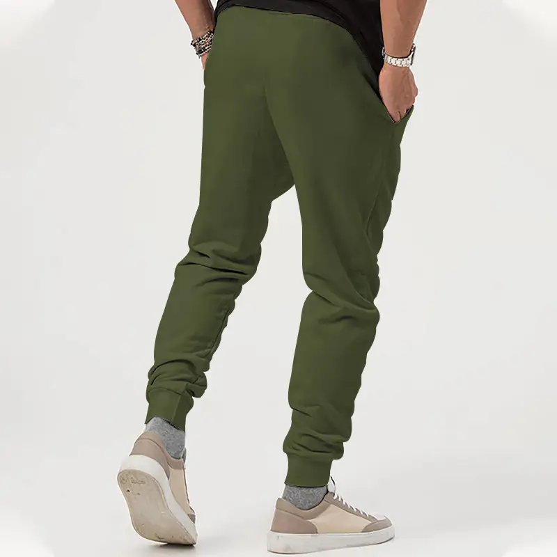 Men's Black Jogger Pants with Drawstring Waist — feature 26