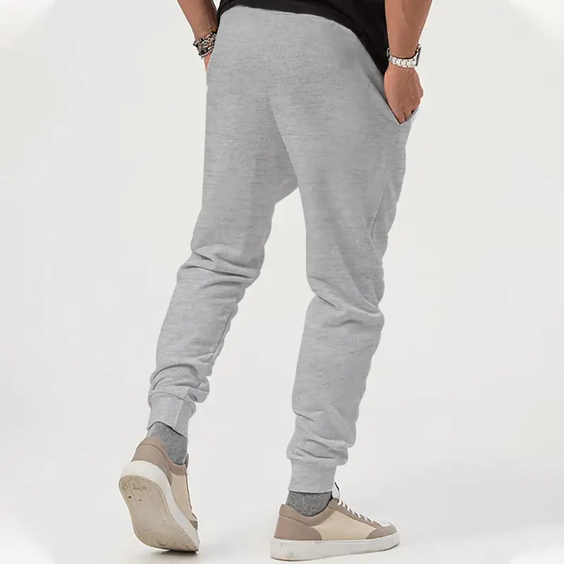 Men's Black Jogger Pants with Drawstring Waist — feature 29
