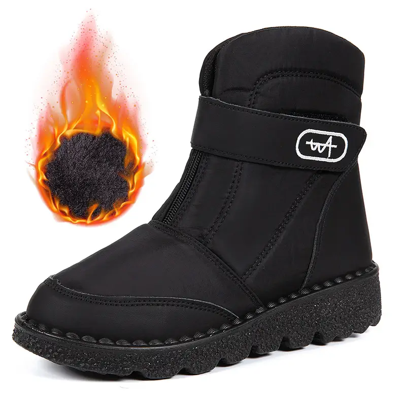 Foreign trade New plus size snow boots Women's fleece-lined warm cotton shoes waterproof non-slip women's boots