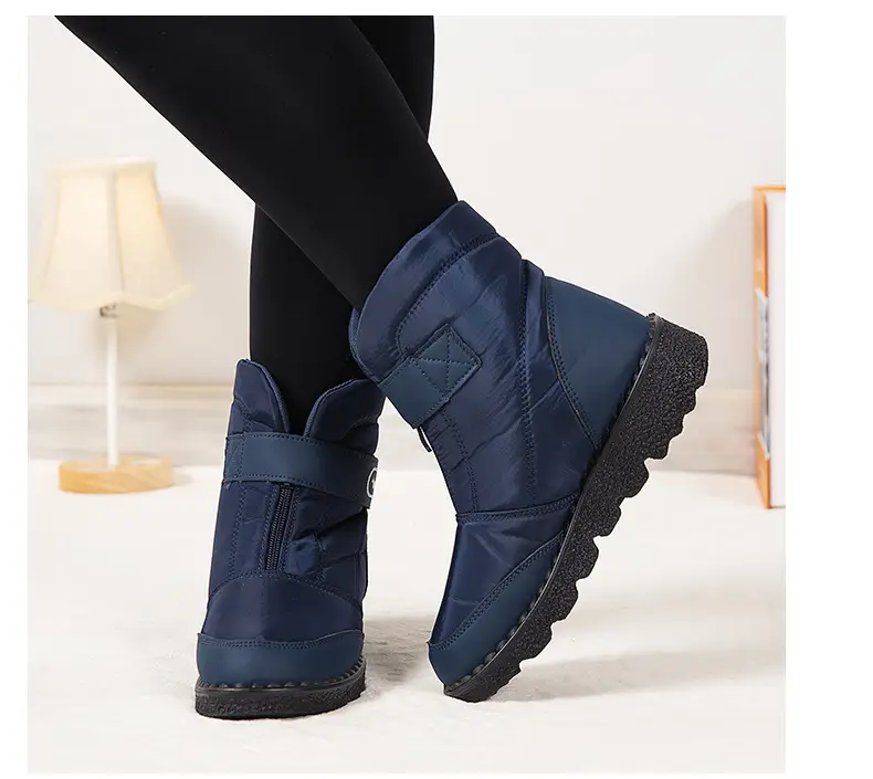 Foreign trade New plus size snow boots Women's fleece-lined warm cotton shoes waterproof non-slip women's boots — feature 19