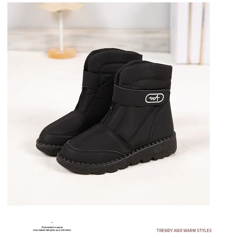 Foreign trade New plus size snow boots Women's fleece-lined warm cotton shoes waterproof non-slip women's boots — feature 24