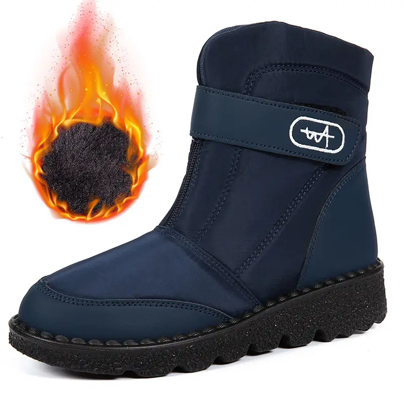 Foreign trade New plus size snow boots Women's fleece-lined warm cotton shoes waterproof non-slip women's boots