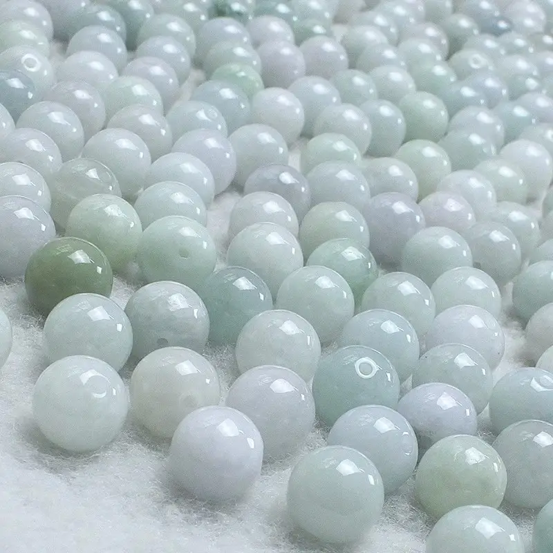 Natural Jadeite Loose Beads for Bracelets DIY Jewelry - Image 3