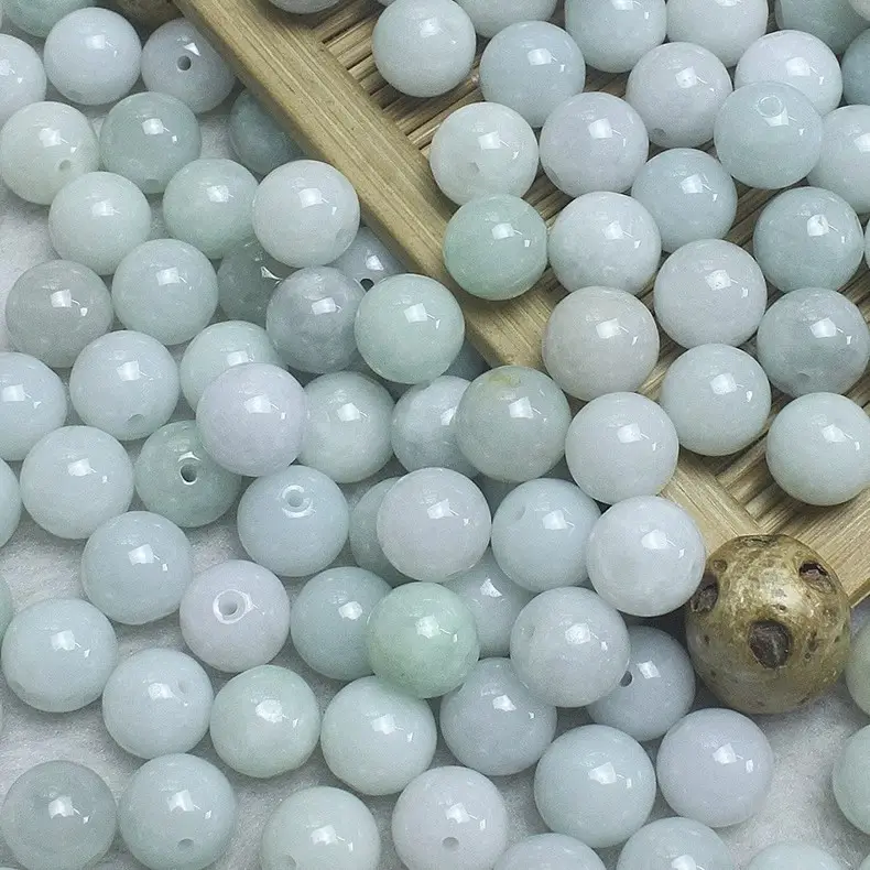 Natural Jadeite Loose Beads for Bracelets DIY Jewelry — feature 1