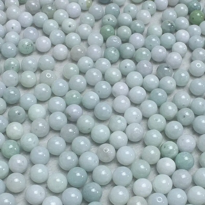 Natural Jadeite Loose Beads for Bracelets DIY Jewelry — feature 2
