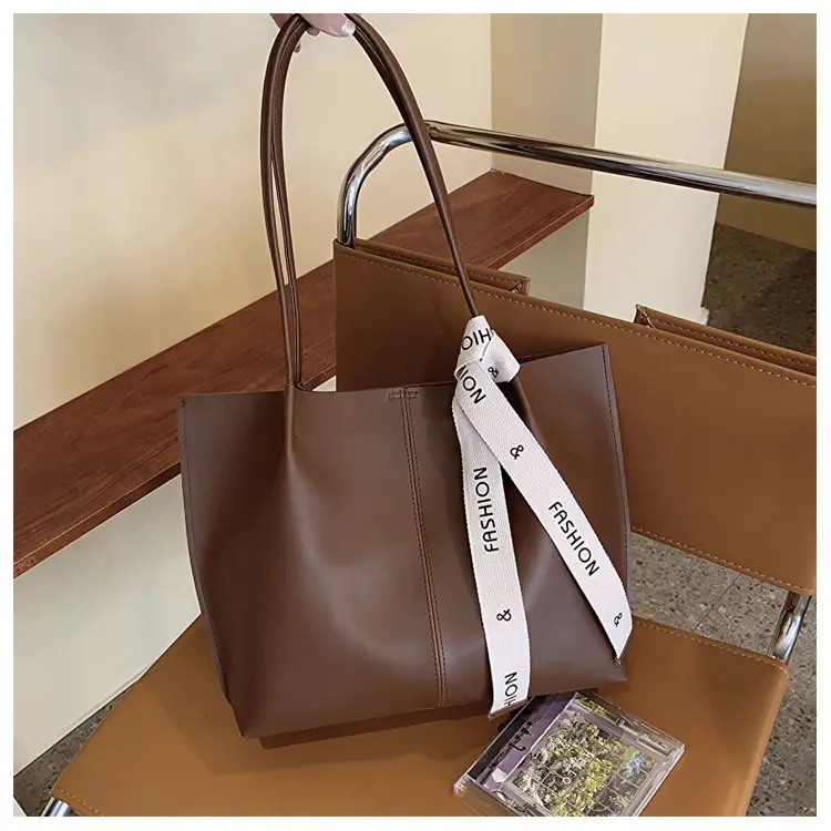 Retro Brown Women's Tote Bag 2023 Winter New Fashion — feature 15