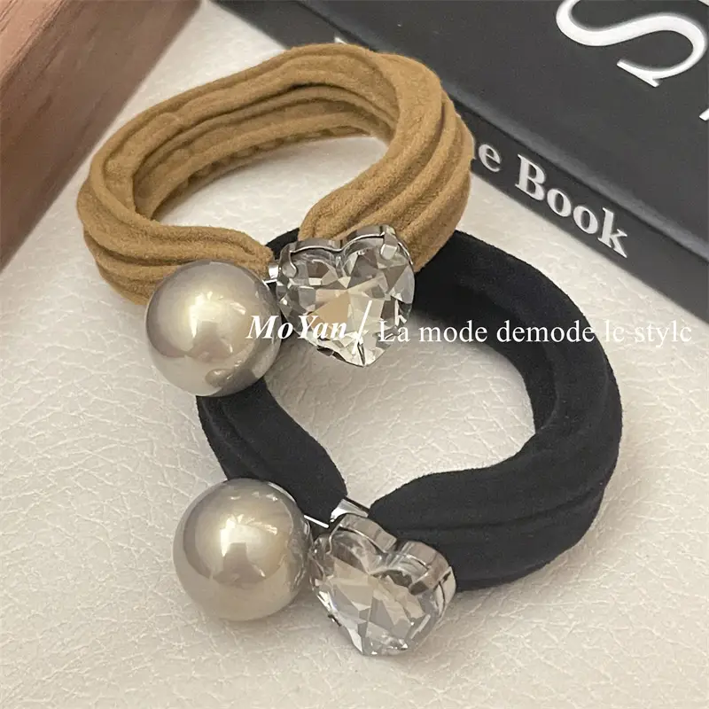 Korean Style Rhinestone Hair Band with High Elastic Strap — feature 12