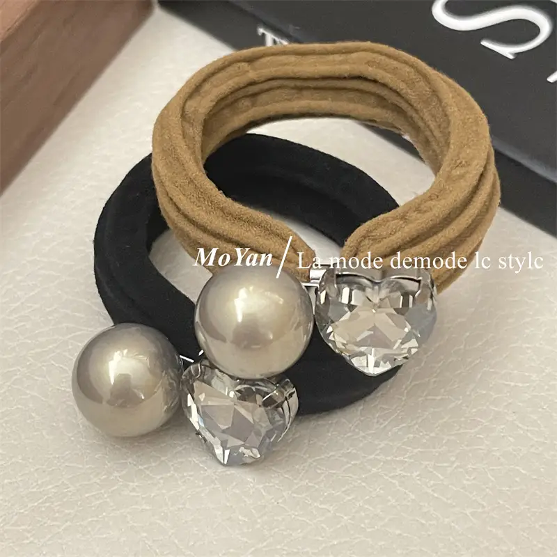 Korean Style Rhinestone Hair Band with High Elastic Strap — feature 14