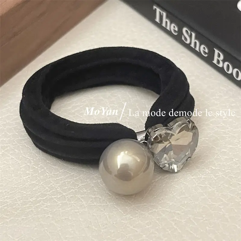 Korean Style Rhinestone Hair Band with High Elastic Strap — feature 16