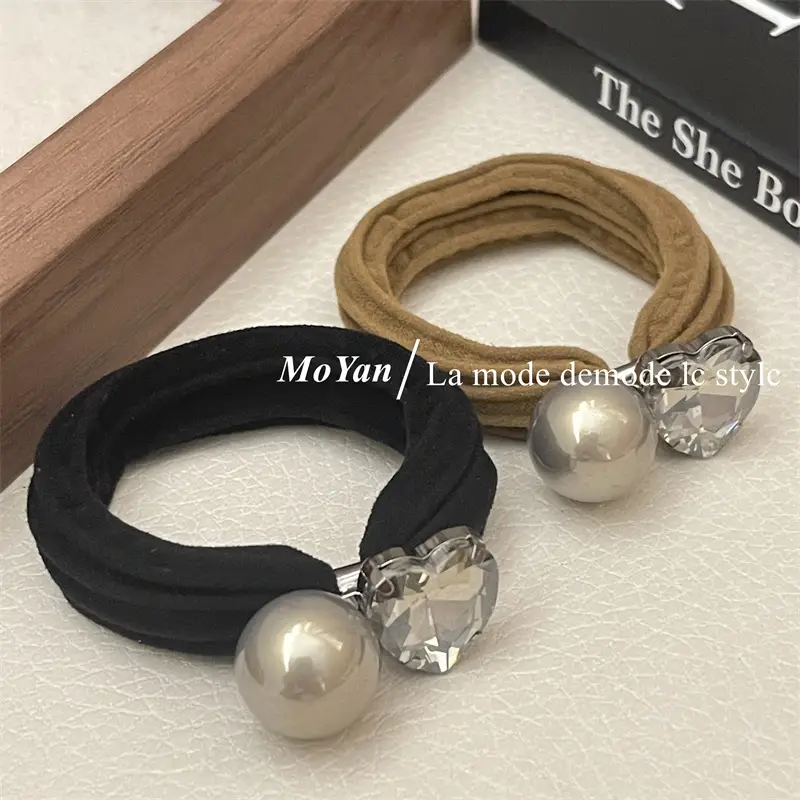 Korean Style Rhinestone Hair Band with High Elastic Strap — feature 18